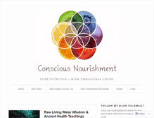 Tablet Screenshot of consciousnourishment.org